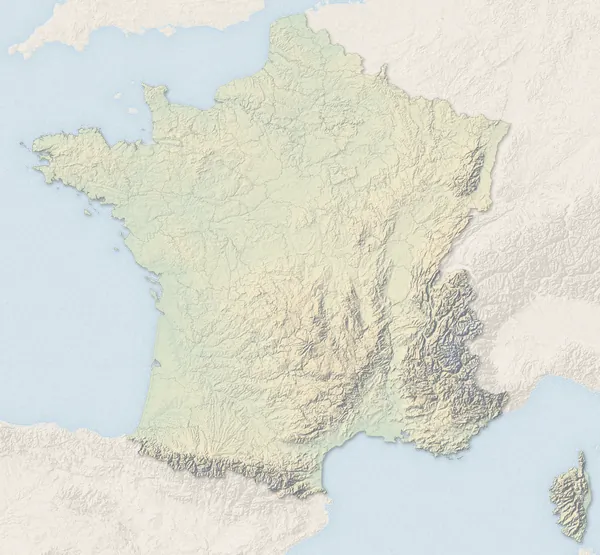 Guadeloupe : ses six communes les plus peuplées sur la France en relief.