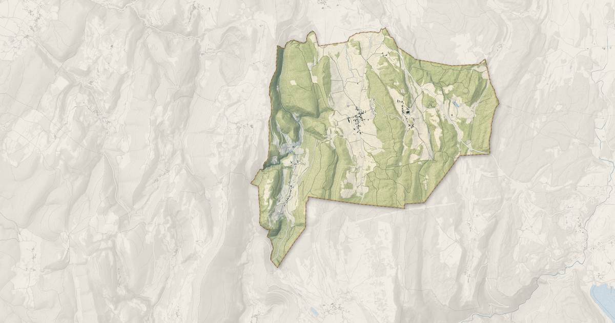 Portrait cartographique de Aranc : relief, eau, forêts, bâti et voies, calculés à partir des données de l'IGN