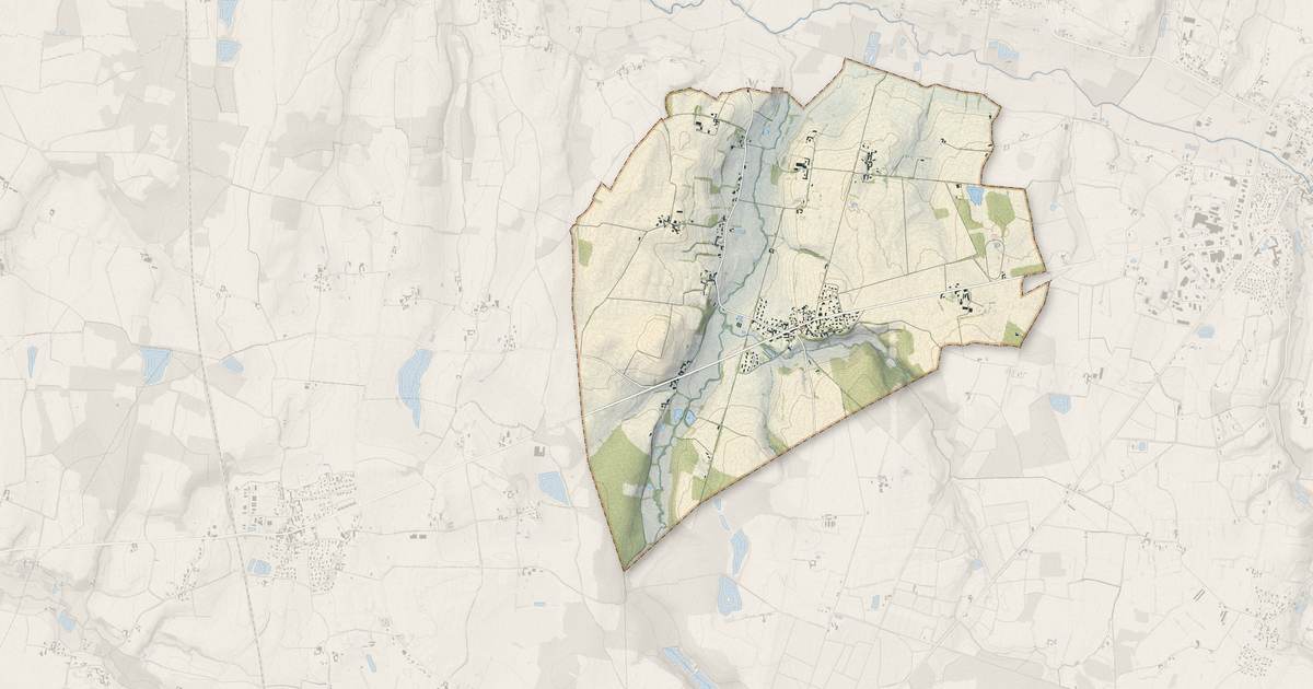 Portrait cartographique de Baneins : relief, eau, forêts, bâti et voies, calculés à partir des données de l'IGN