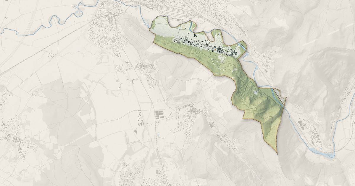 Portrait cartographique de Bettant : relief, eau, forêts, bâti et voies, calculés à partir des données de l'IGN