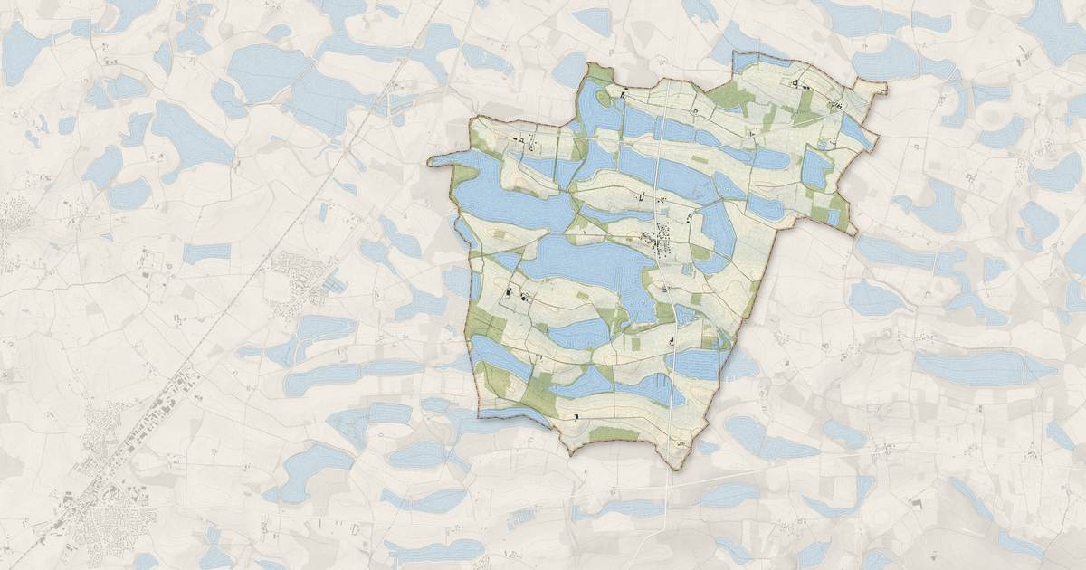 Portrait cartographique de Birieux : relief, eau, forêts, bâti et voies, calculés à partir des données de l'IGN