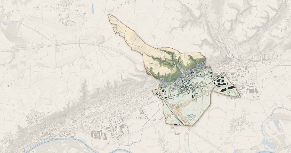 Portrait cartographique de La Boisse : relief, eau, forêts, bâti et voies, calculés à partir des données de l'IGN