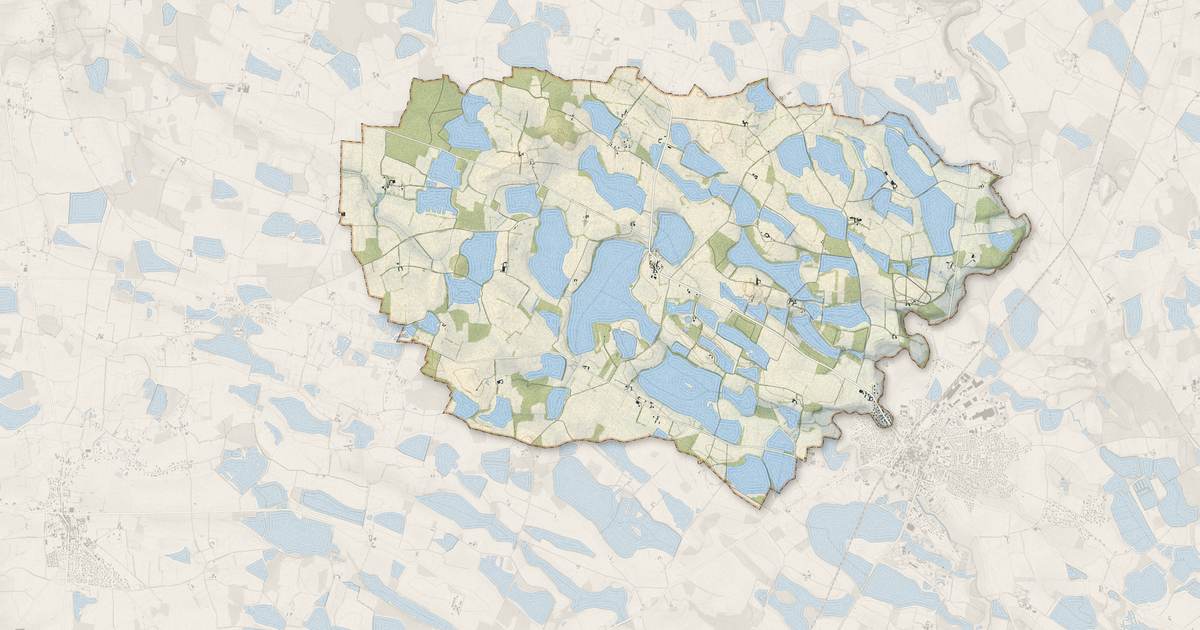 Portrait cartographique de Bouligneux : relief, eau, forêts, bâti et voies, calculés à partir des données de l'IGN