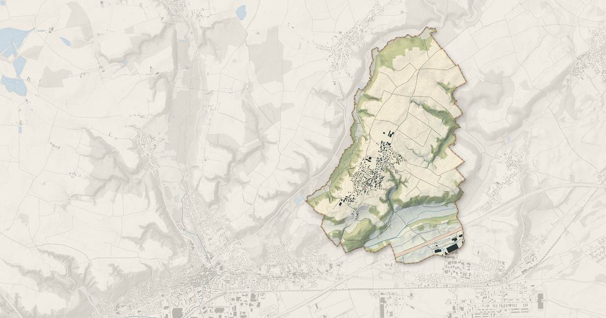 Portrait cartographique de Bressolles : relief, eau, forêts, bâti et voies, calculés à partir des données de l'IGN