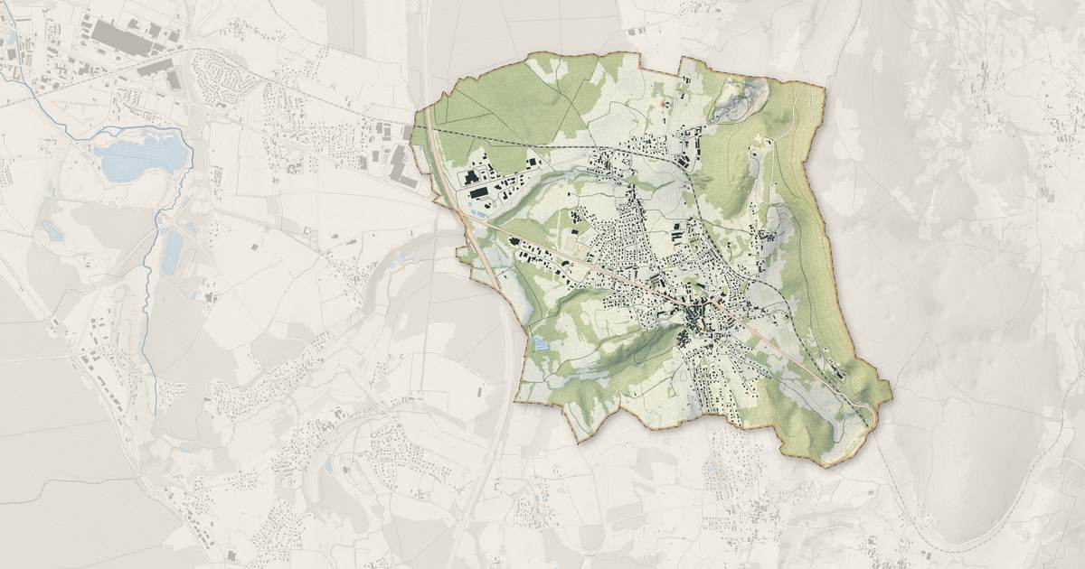 Portrait cartographique de Ceyzériat : relief, eau, forêts, bâti et voies, calculés à partir des données de l'IGN