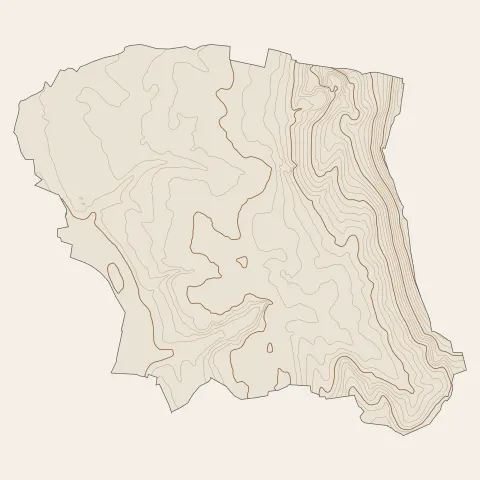 Ceyzériat : courbes de niveau