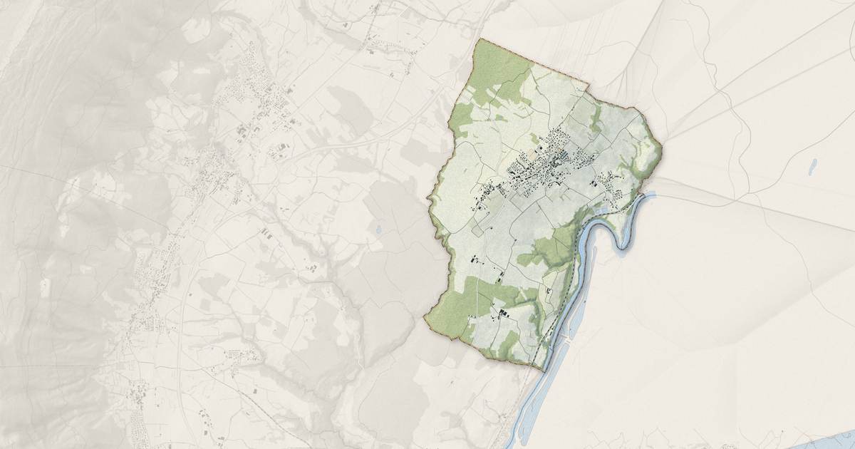 Portrait cartographique de Challex : relief, eau, forêts, bâti et voies, calculés à partir des données de l'IGN