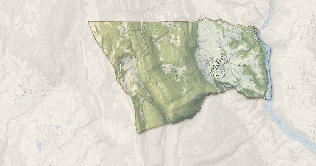 Portrait cartographique de Chanay : relief, eau, forêts, bâti et voies, calculés à partir des données de l'IGN