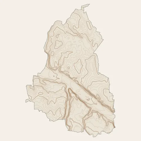 Châtillon-sur-Chalaronne : courbes de niveau