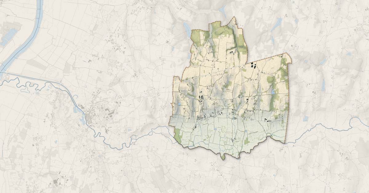 Portrait cartographique de Chavannes-sur-Reyssouze : relief, eau, forêts, bâti et voies, calculés à partir des données de l'IGN