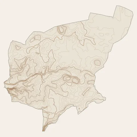Civrieux : courbes de niveau