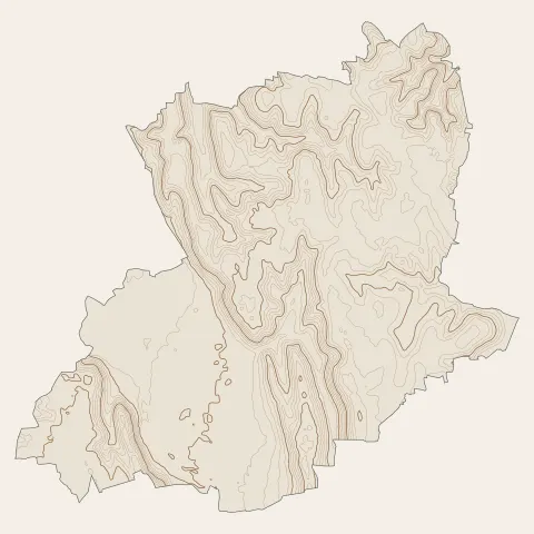 Bresse Vallons : courbes de niveau