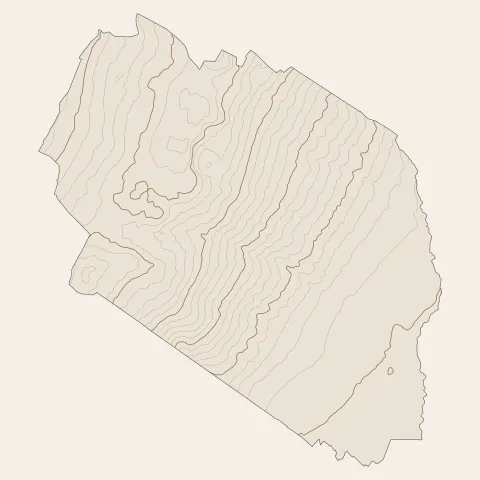 Crozet : courbes de niveau