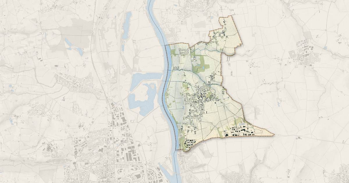 Portrait cartographique de Fareins : relief, eau, forêts, bâti et voies, calculés à partir des données de l'IGN