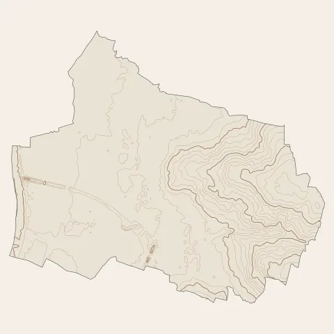 Feillens : courbes de niveau