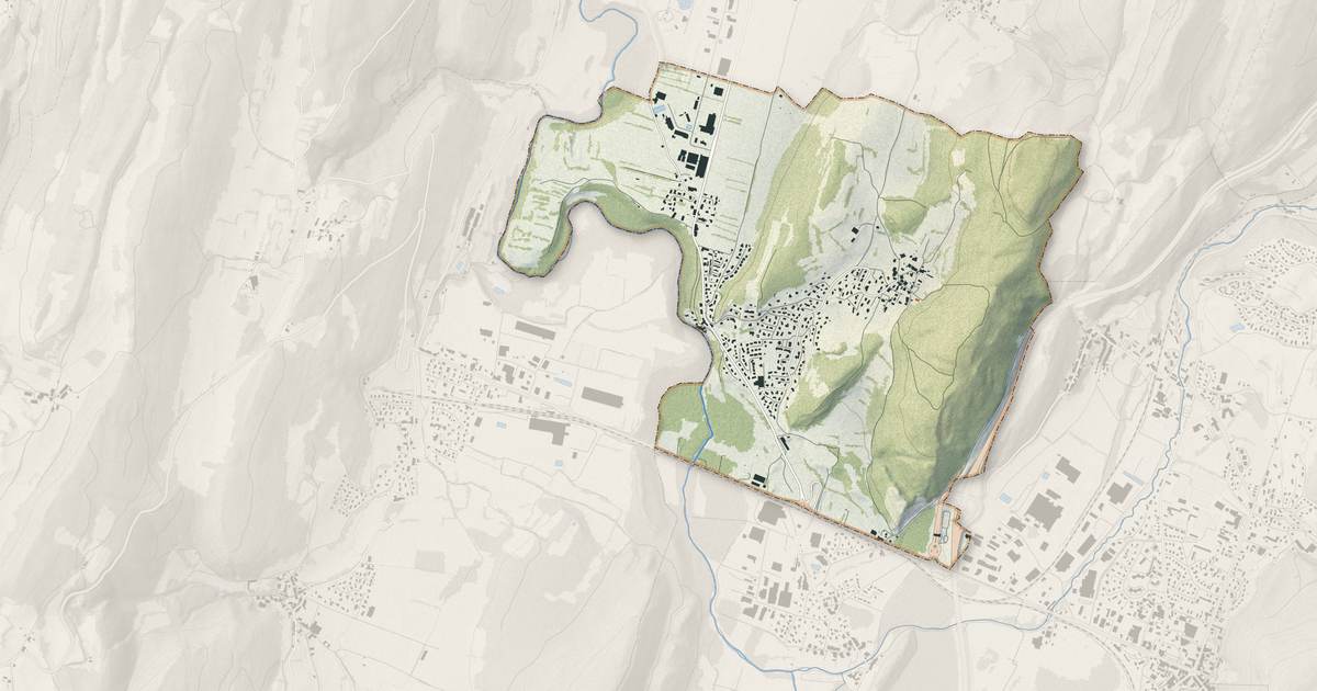 Portrait cartographique de Béard-Géovreissiat : relief, eau, forêts, bâti et voies, calculés à partir des données de l'IGN