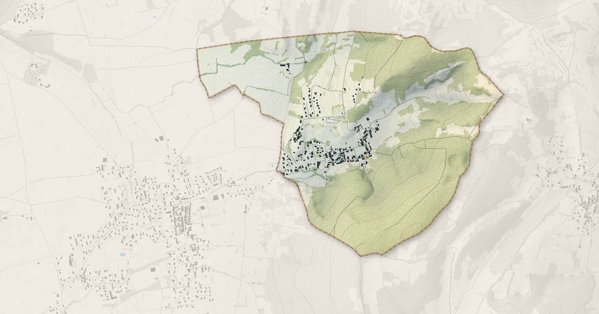 Portrait cartographique de Journans : relief, eau, forêts, bâti et voies, calculés à partir des données de l'IGN