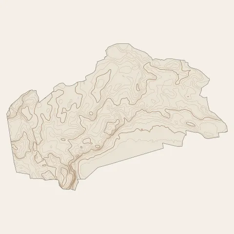 Mionnay : courbes de niveau