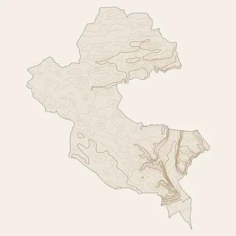 Montluel : courbes de niveau