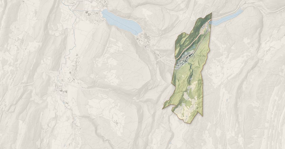 Portrait cartographique de Les Neyrolles : relief, eau, forêts, bâti et voies, calculés à partir des données de l'IGN