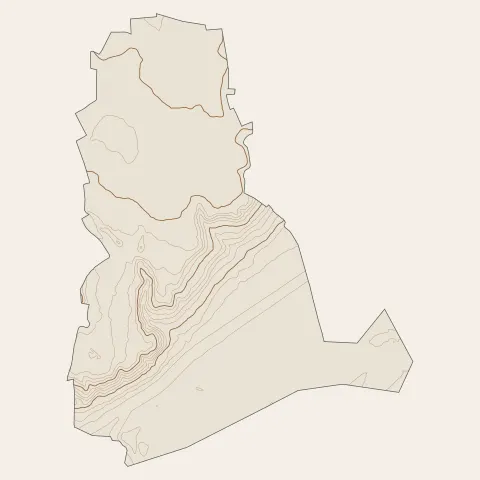 Neyron : courbes de niveau