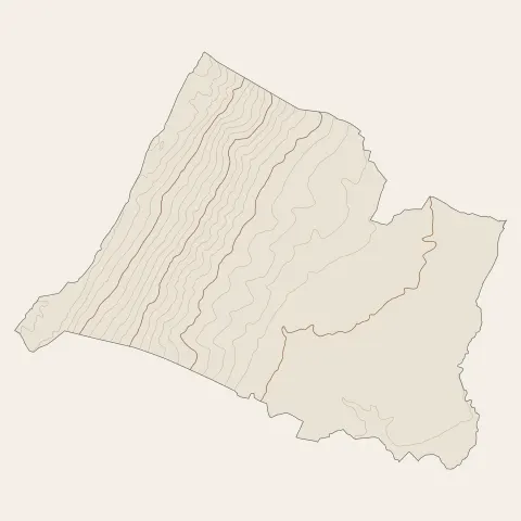 Péron : courbes de niveau