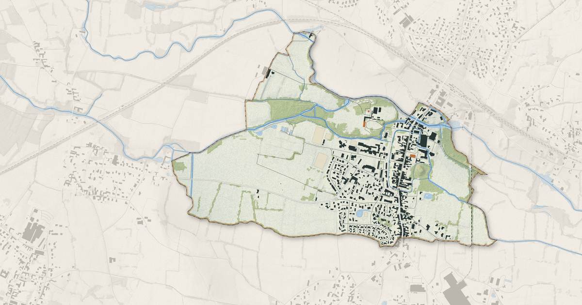 Portrait cartographique de Pont-de-Veyle : relief, eau, forêts, bâti et voies, calculés à partir des données de l'IGN