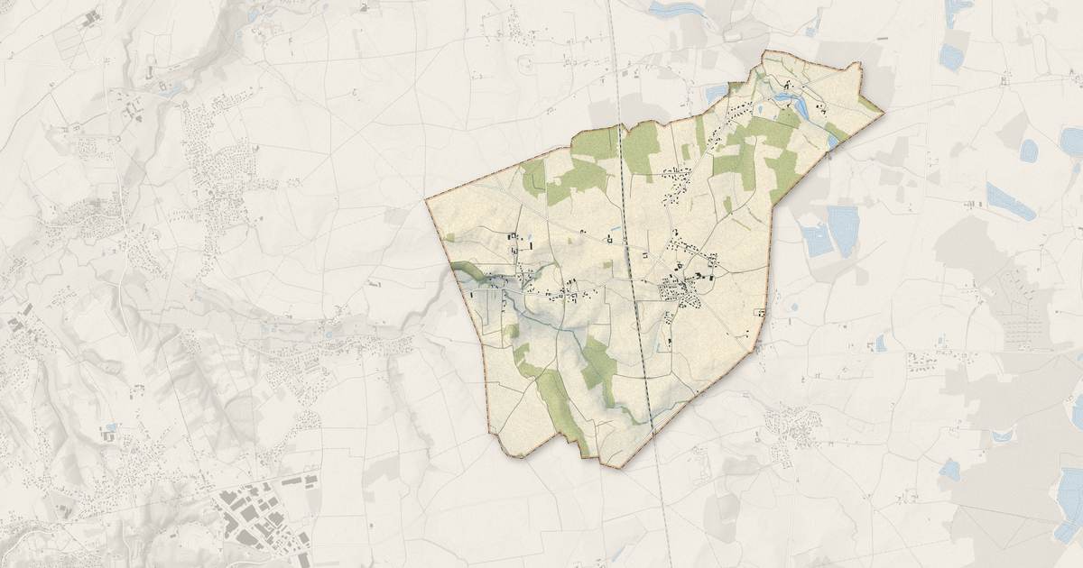 Portrait cartographique de Rancé : relief, eau, forêts, bâti et voies, calculés à partir des données de l'IGN