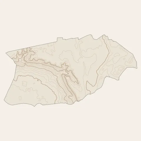 Reyrieux : courbes de niveau