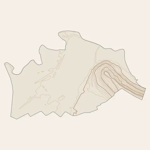 Saint-Denis-en-Bugey : courbes de niveau