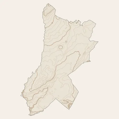 Saint-Genis-Pouilly : courbes de niveau