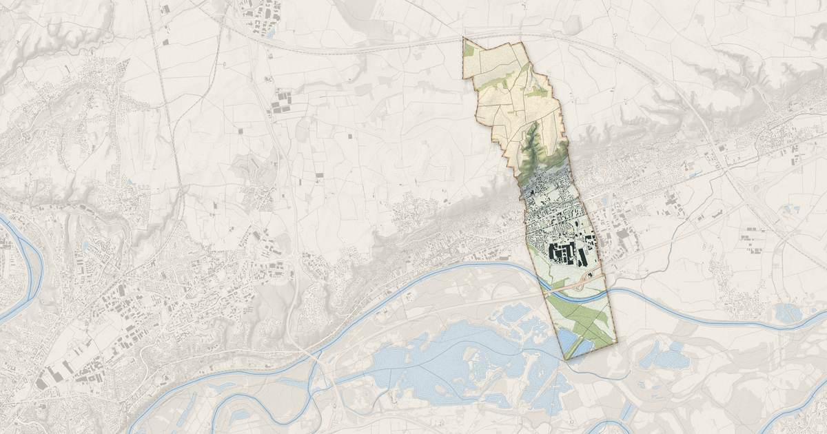 Portrait cartographique de Saint-Maurice-de-Beynost : relief, eau, forêts, bâti et voies, calculés à partir des données de l'IGN