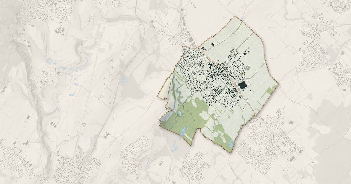 Portrait cartographique de Ségny : relief, eau, forêts, bâti et voies, calculés à partir des données de l'IGN