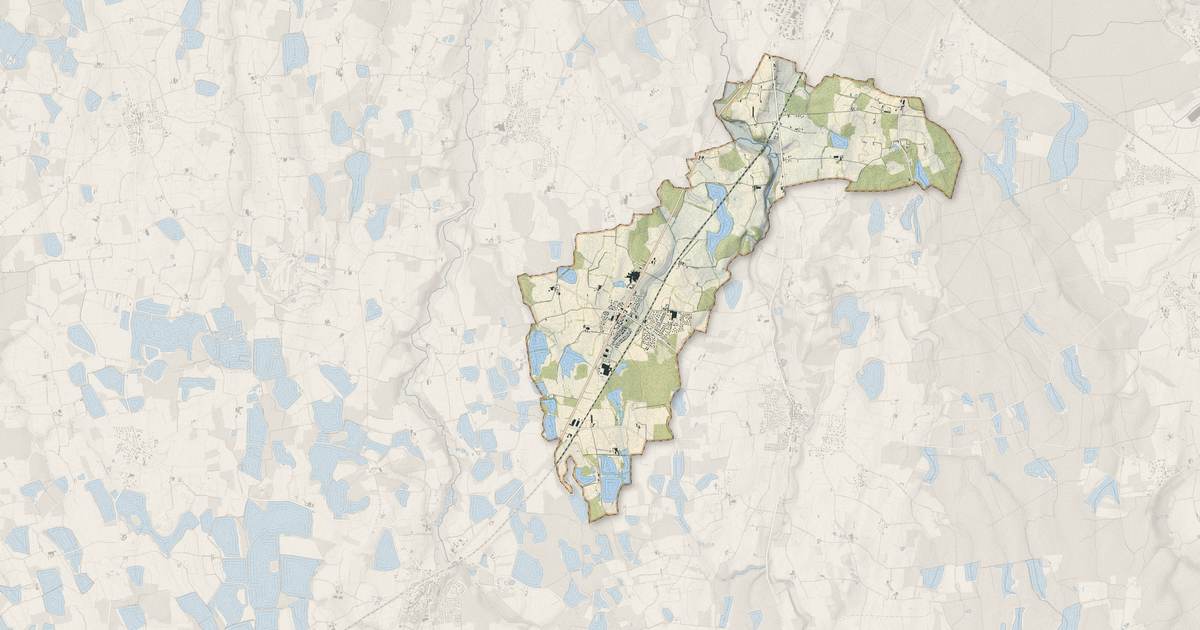 Portrait cartographique de Servas : relief, eau, forêts, bâti et voies, calculés à partir des données de l'IGN