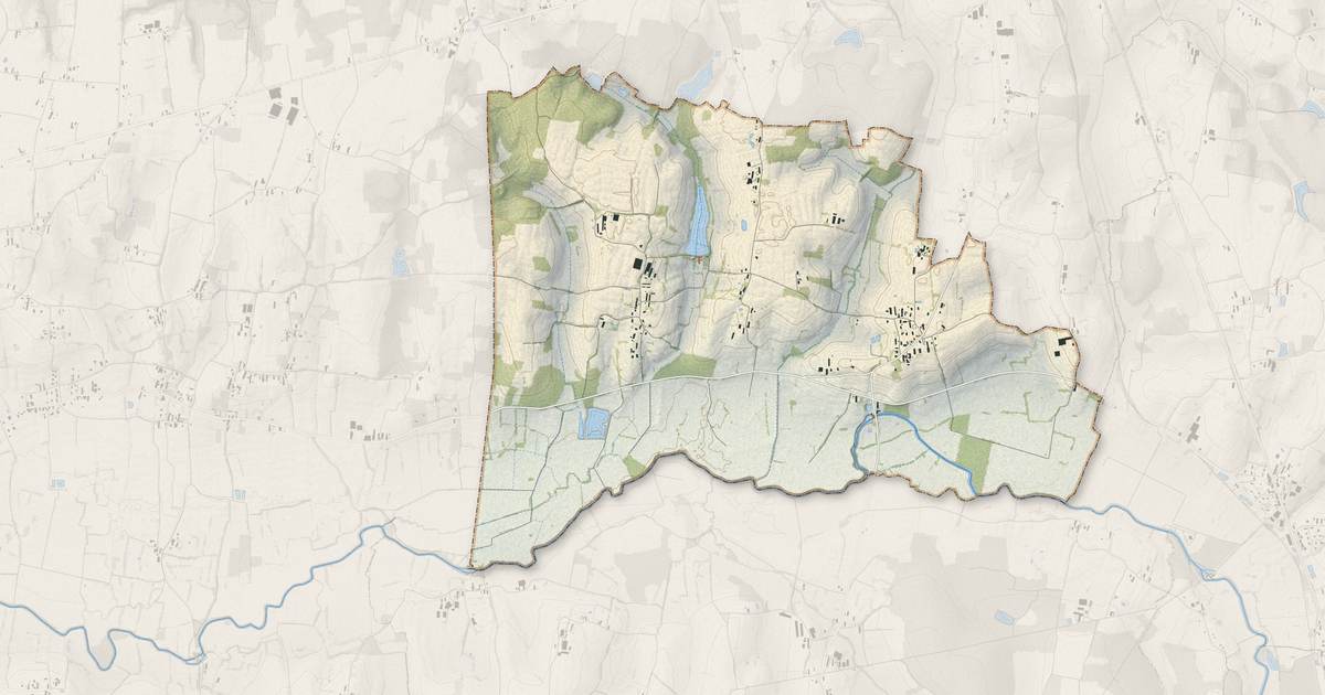 Portrait cartographique de Servignat : relief, eau, forêts, bâti et voies, calculés à partir des données de l'IGN