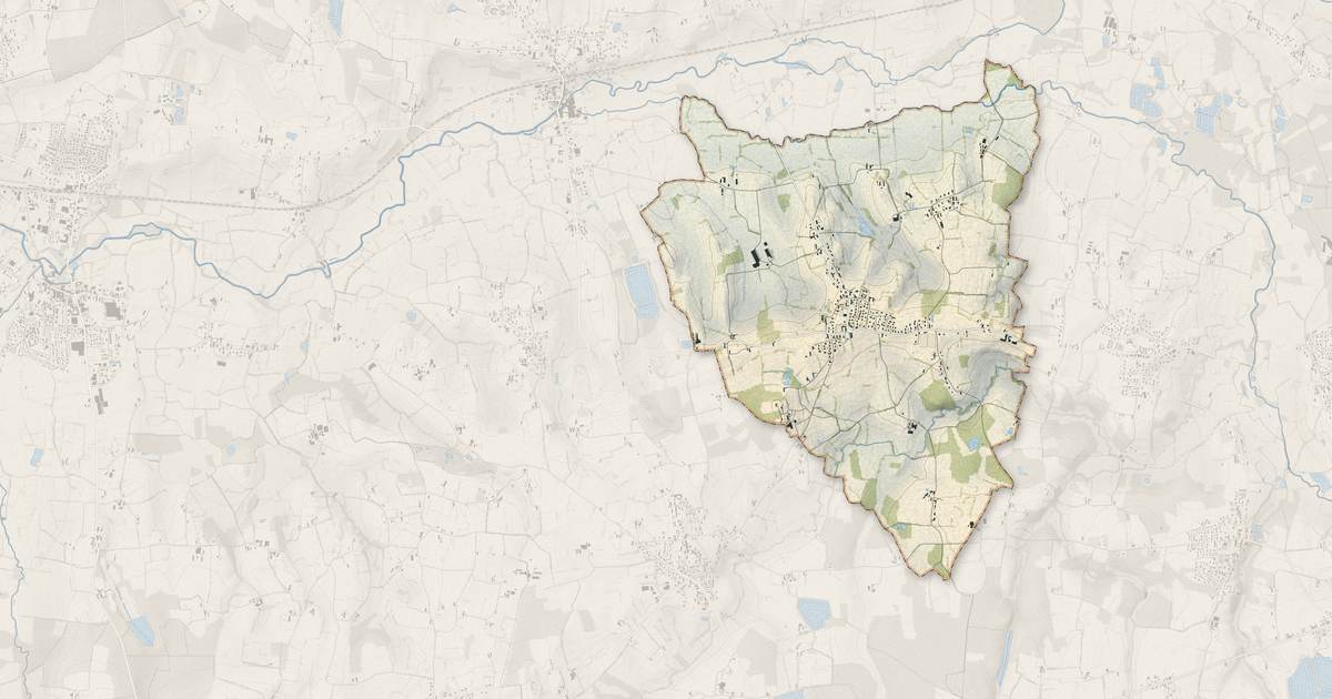 Portrait cartographique de Vandeins : relief, eau, forêts, bâti et voies, calculés à partir des données de l'IGN