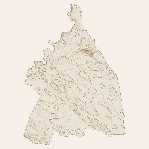 Villars-les-Dombes : courbes de niveau
