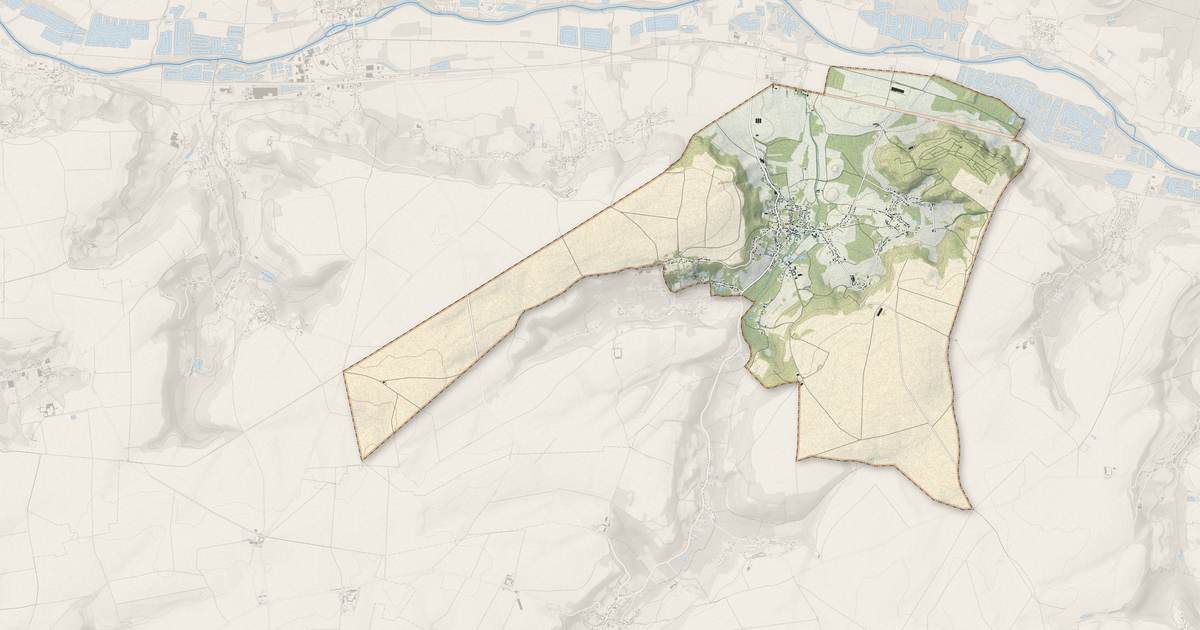 Portrait cartographique de Ambleny : relief, eau, forêts, bâti et voies, calculés à partir des données de l'IGN