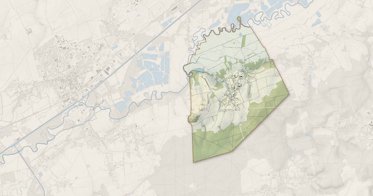 Portrait cartographique de Amigny-Rouy : relief, eau, forêts, bâti et voies, calculés à partir des données de l'IGN