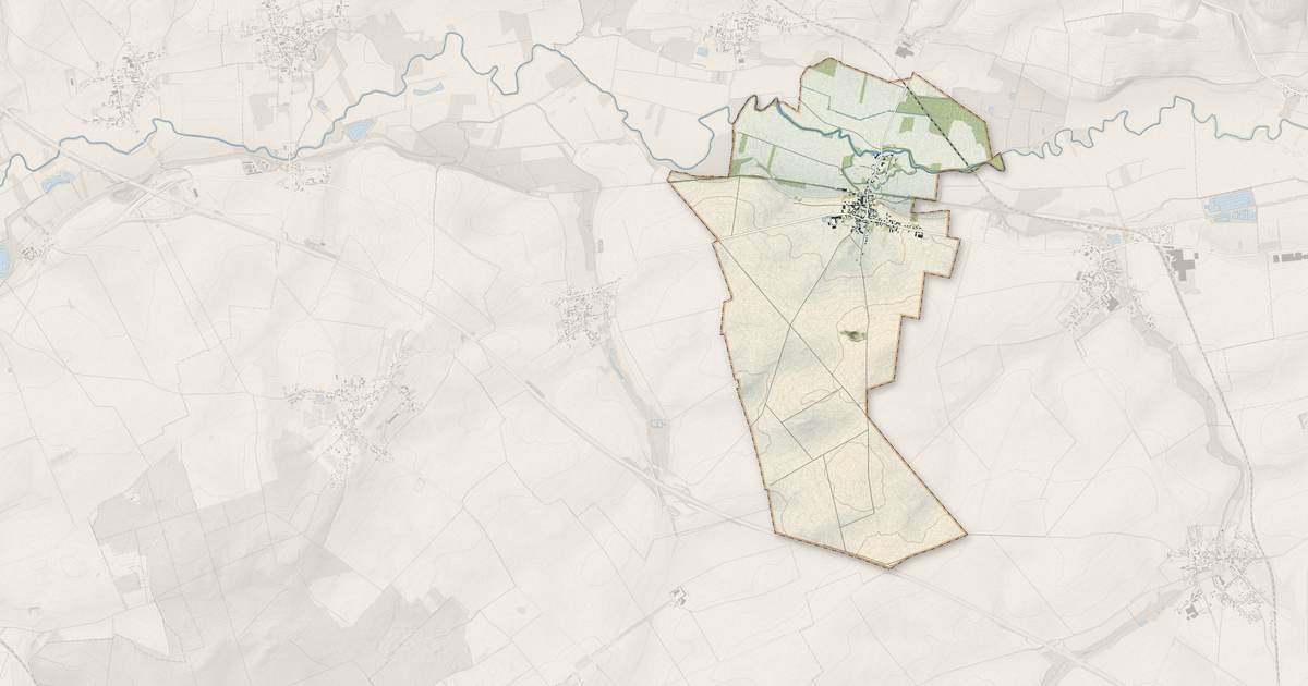 Portrait cartographique de Assis-sur-Serre : relief, eau, forêts, bâti et voies, calculés à partir des données de l'IGN