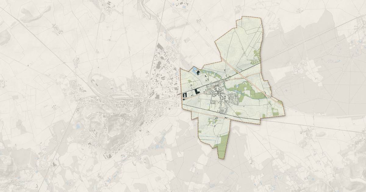 Portrait cartographique de Athies-sous-Laon : relief, eau, forêts, bâti et voies, calculés à partir des données de l'IGN