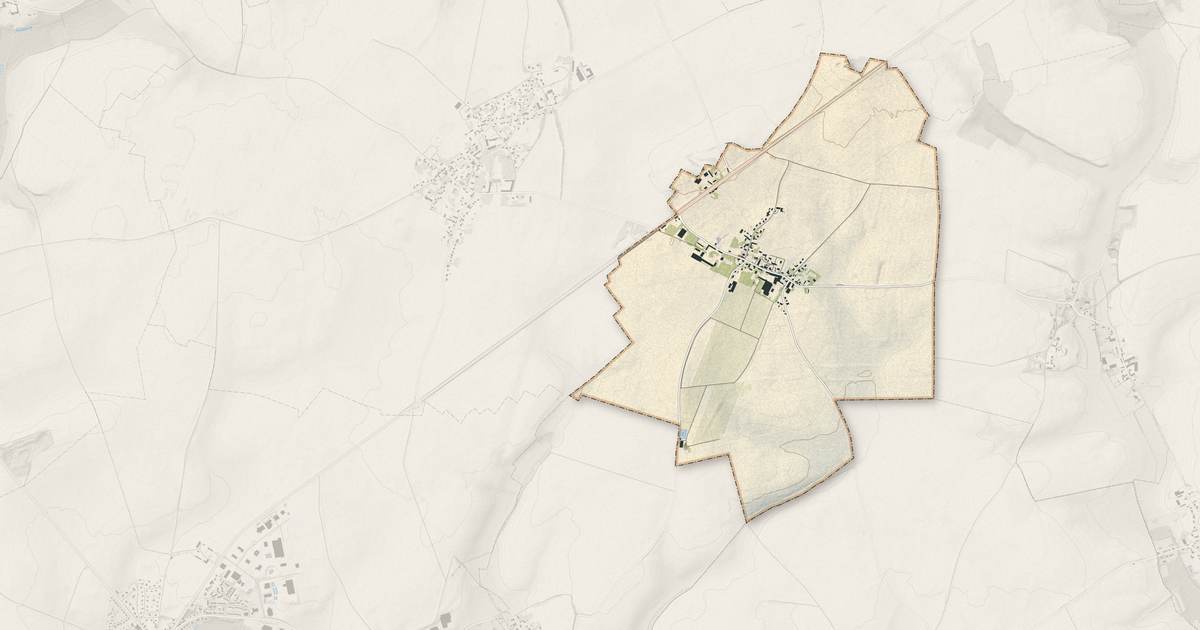 Portrait cartographique de Aubigny-aux-Kaisnes : relief, eau, forêts, bâti et voies, calculés à partir des données de l'IGN