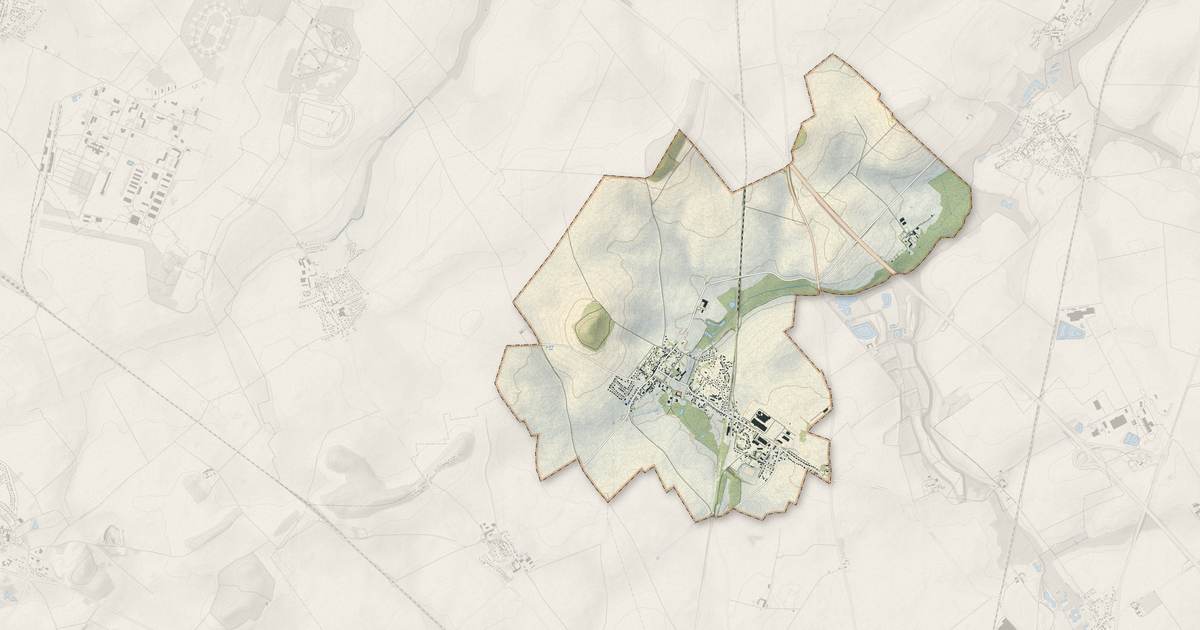 Portrait cartographique de Aulnois-sous-Laon : relief, eau, forêts, bâti et voies, calculés à partir des données de l'IGN