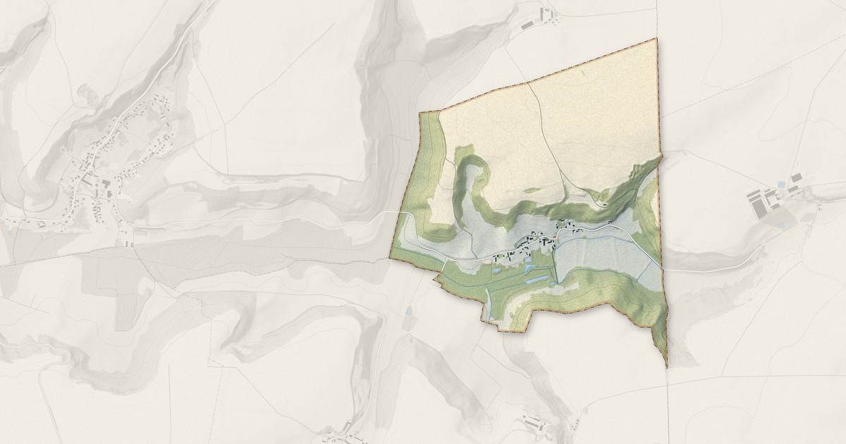 Portrait cartographique de Bagneux : relief, eau, forêts, bâti et voies, calculés à partir des données de l'IGN