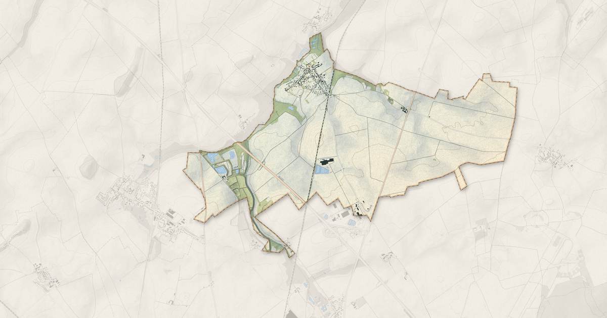 Portrait cartographique de Barenton-Bugny : relief, eau, forêts, bâti et voies, calculés à partir des données de l'IGN