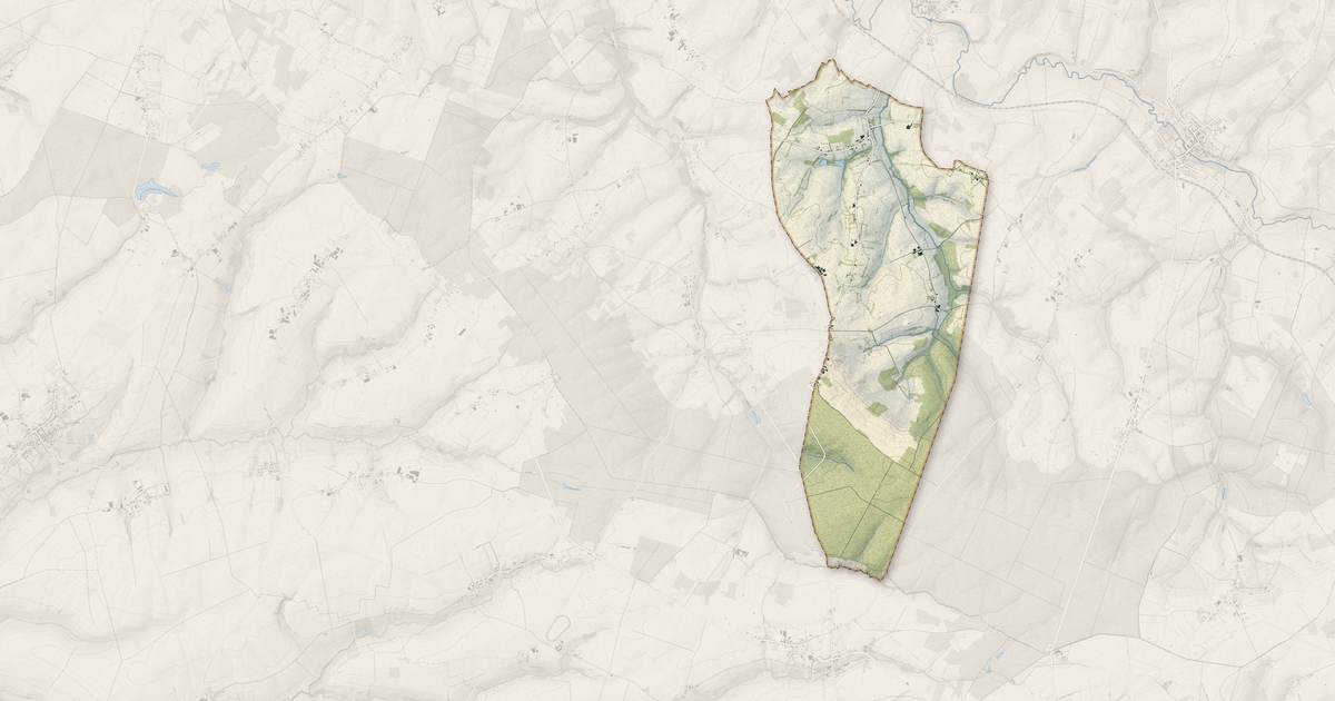 Portrait cartographique de Beaumé : relief, eau, forêts, bâti et voies, calculés à partir des données de l'IGN
