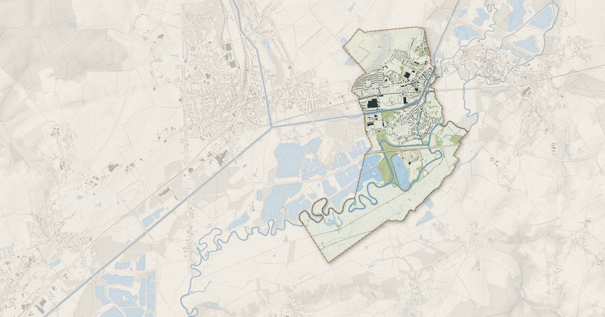 Portrait cartographique de Beautor : relief, eau, forêts, bâti et voies, calculés à partir des données de l'IGN