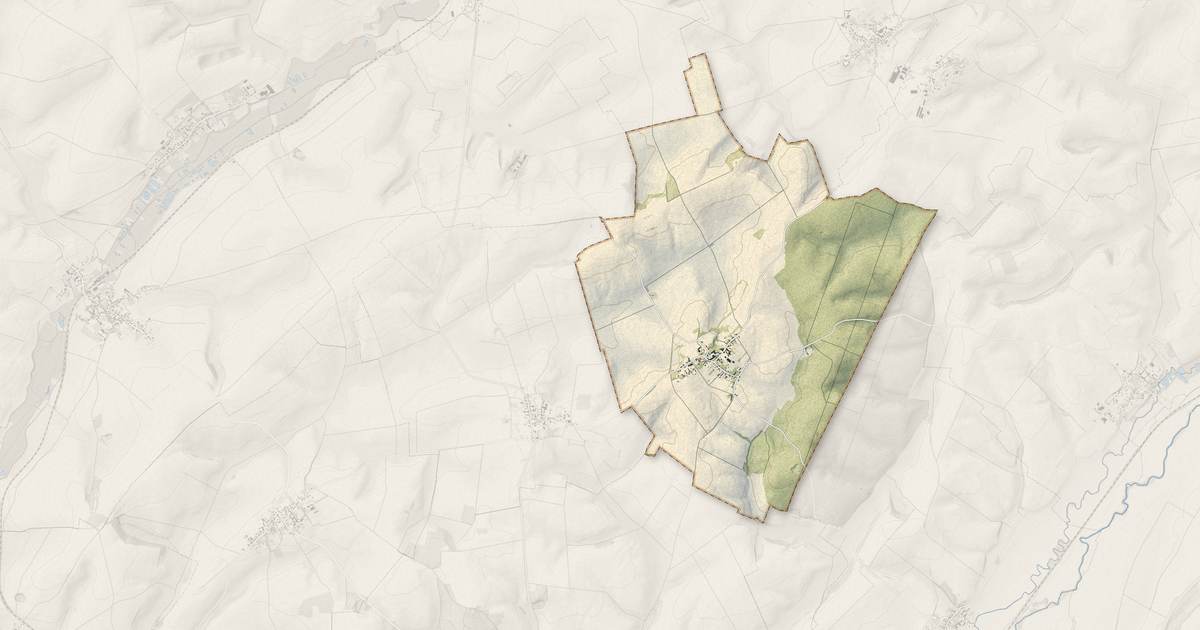 Portrait cartographique de Bois-lès-Pargny : relief, eau, forêts, bâti et voies, calculés à partir des données de l'IGN