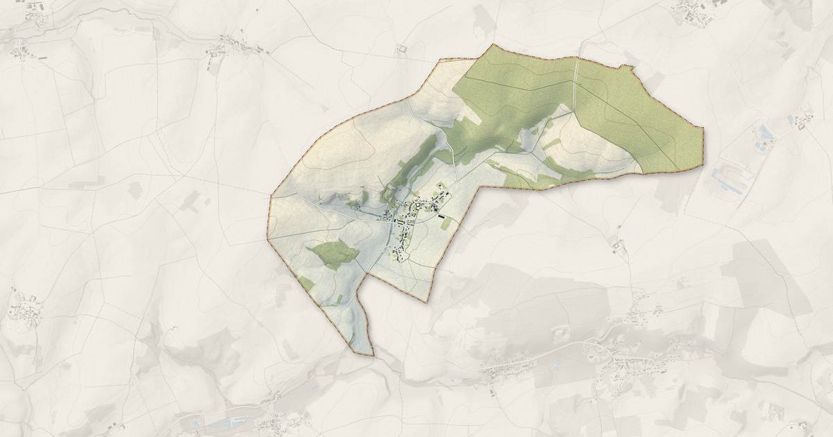 Portrait cartographique de Bonnesvalyn : relief, eau, forêts, bâti et voies, calculés à partir des données de l'IGN
