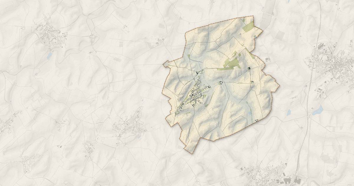 Portrait cartographique de Brancourt-le-Grand : relief, eau, forêts, bâti et voies, calculés à partir des données de l'IGN